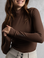 Anky ANKY Mockneck Dames Shirt  Chestnut