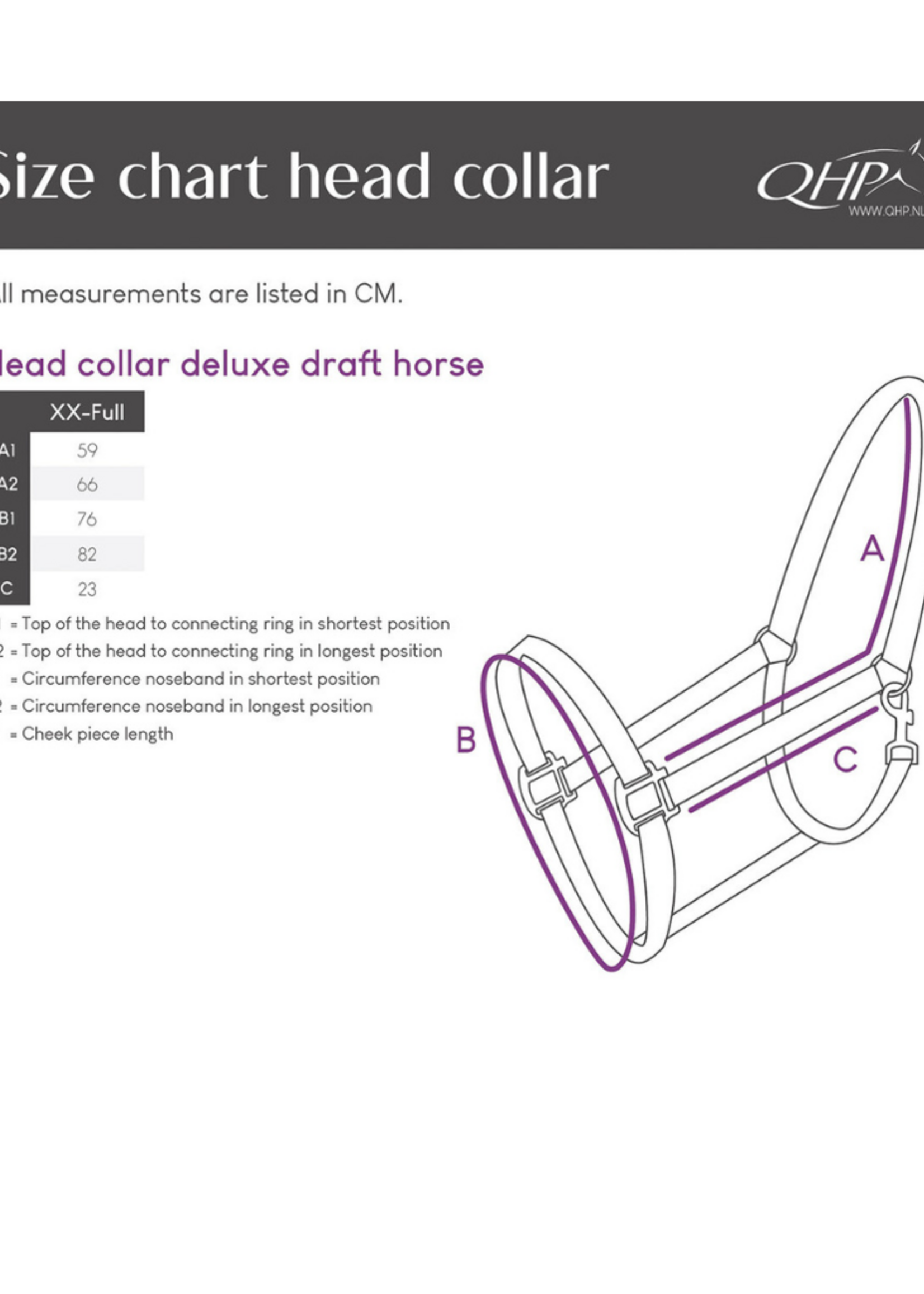 QHP QHP Deluxe Trekpaard Nylon Halster 1179