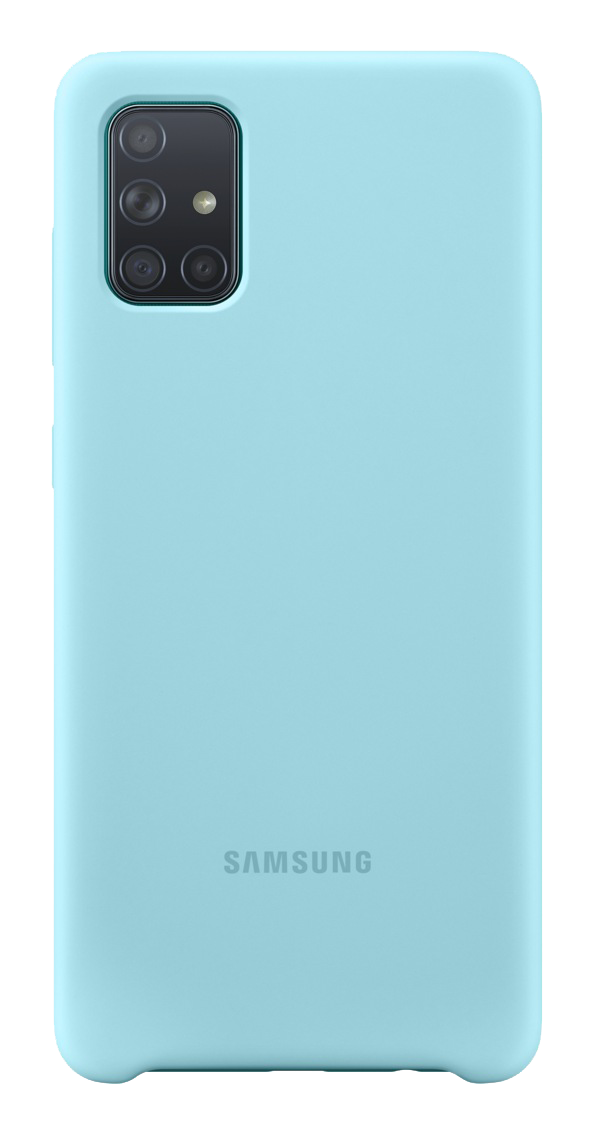 Galaxy A71 Siliconen Hoesje EF-PA715 Blauw