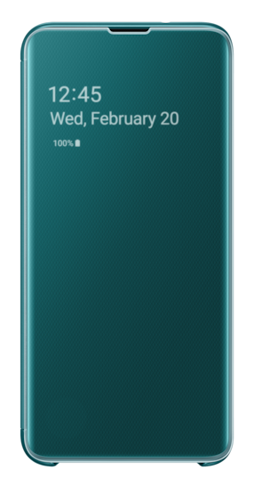 Galaxy S10e | Clear View Cover EF-ZG970 | Groen