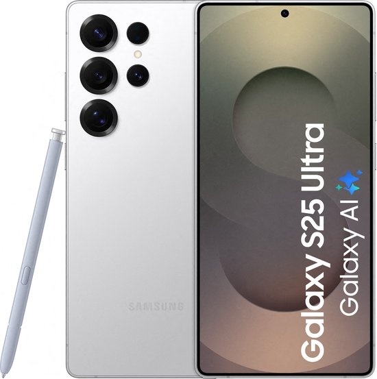Galaxy S25 Ultra 256GB Titanium Wit/Zilver