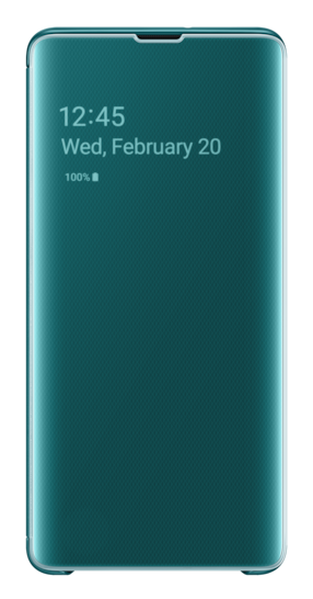 Galaxy S10 Plus | Clear View Cover EF-ZG975 | Groen