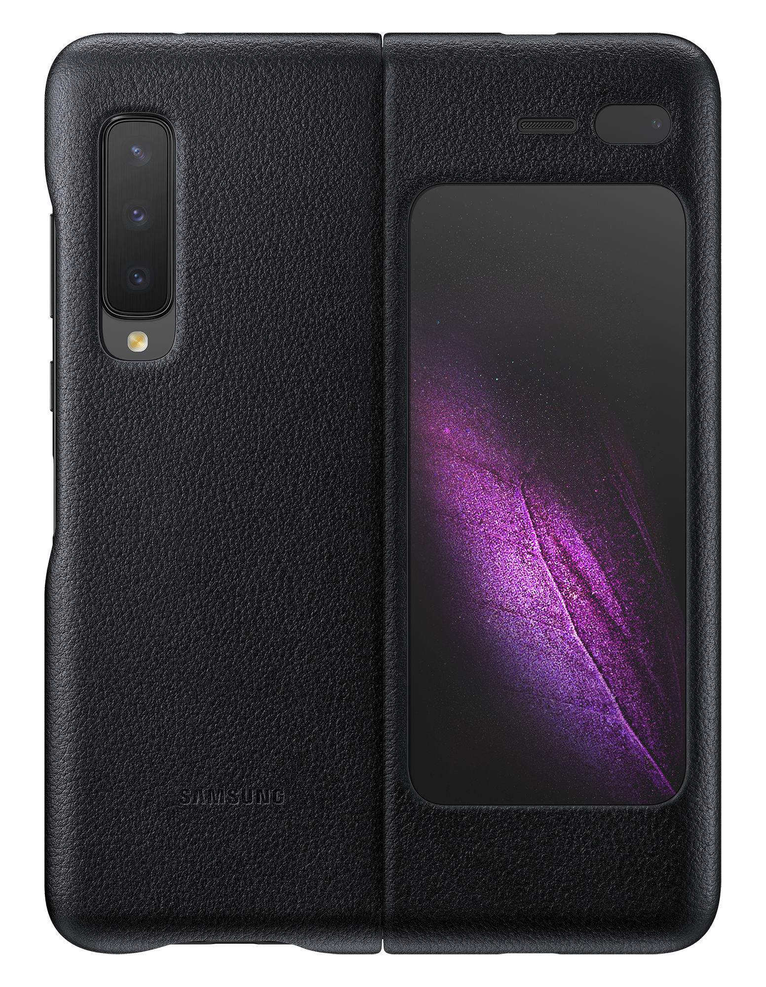 Galaxy Fold | Leren Hoesje EF-VF900 | Zwart