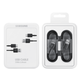 Galaxy USB Typ C Kabel | EP-DG930 2 Kabel, 1 Packung | Schwarz