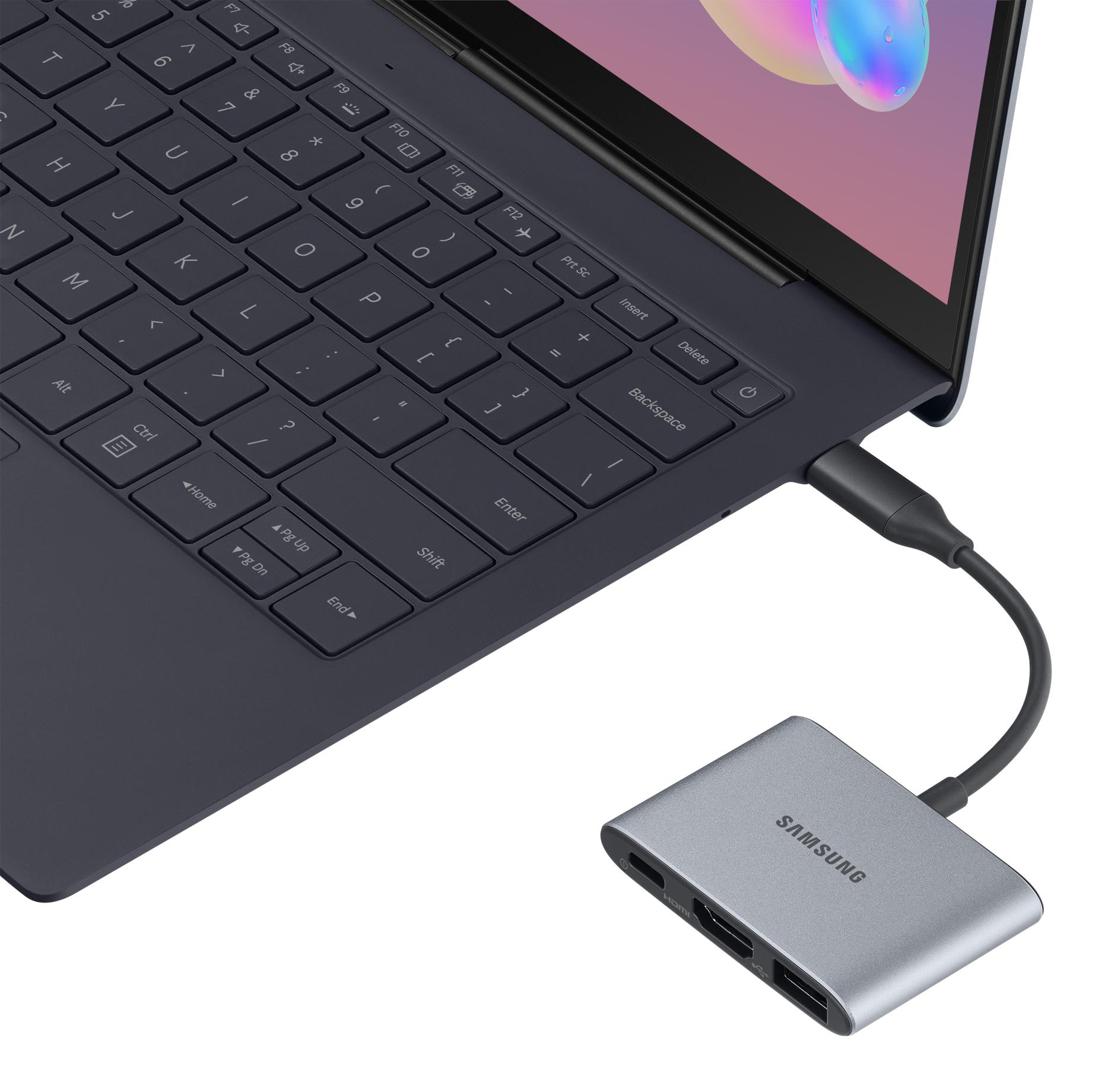 Buy Samsung Multiport Adapter USB A HDMI Type C EE P3200 Gray Joeps