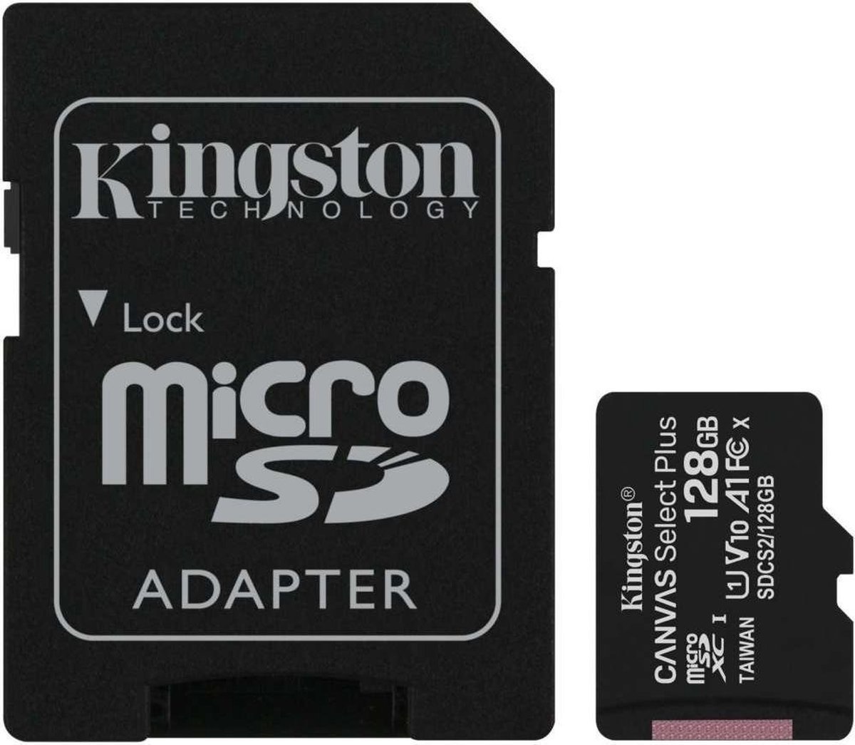 Micro SDXC Technology Canvas Select | 128GB | Geheugenkaart Klasse 10 UHS-I