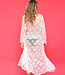 Garotas swimwear Robe de plage blanche