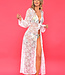Garotas swimwear Robe de plage blanche
