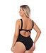 Saman tropical wear Black push up swimsuit