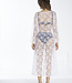 Garotas swimwear Robe de plage blanche