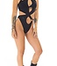 Towers swimwear Black sexy monokini distortion