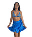 Saman tropical wear Beach skirt Blue