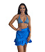 Saman tropical wear Beach Skirt Blue