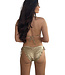 Saman tropical wear Brazilian scrunch bikinibroekje in goud