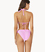PilyQ swimwear Halter bikini top pink