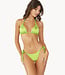PilyQ swimwear Lime neon green triangle bikini top