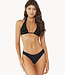 PilyQ swimwear Beaded Brynn black Halter bikini top