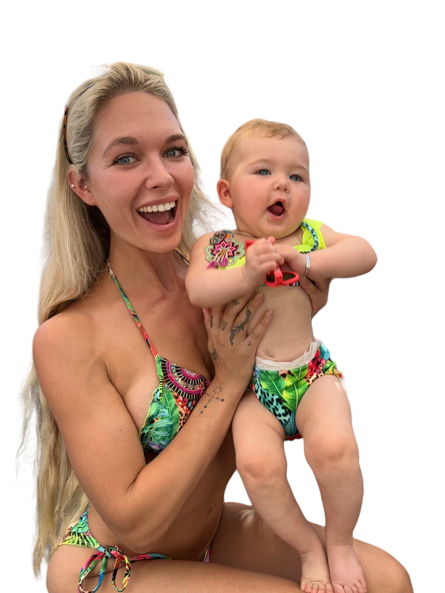 Family Matching Swimsuits, Mother Son Matching Swimwear, Family
