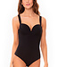 Saman tropical wear Black push up swimsuit