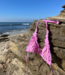 PilyQ swimwear Halter bikini top pink