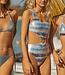 PilyQ swimwear Glänzendes Bikinioberteil im Meerjungfrau-Stil
