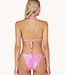 PilyQ swimwear Pink lace triangle bikini top