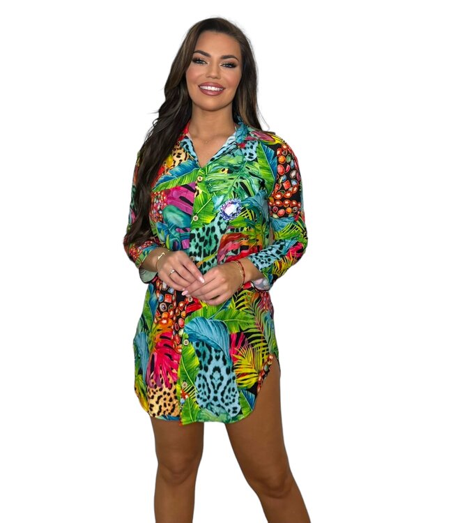 Saman tropical wear Strandbluse tropisch