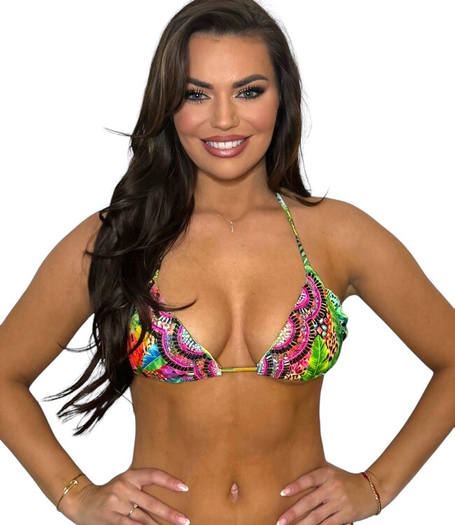 Tropical triangle bikini top - Magic Hands Boutique