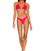 PilyQ swimwear Red triangle bikini top