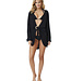 PilyQ swimwear Beach blouse black