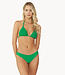 PilyQ swimwear Green triangle bikini top
