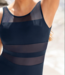 Leonisa swimwear Slimming swimsuit with mesh stripes