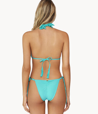 PilyQ swimwear Turquoise  brazilian bikinibroekje