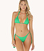 PilyQ swimwear Green triangle bikini top