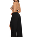 Saman tropical wear Pantaloni da spiaggia neri da donna