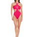 Saman tropical wear Fuchsia monokini