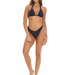 Saman tropical wear High cut zwarte bikini broekje