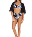 Saman tropical wear Brasilianische Bikinihose mit hoher Taille
