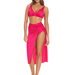 Saman tropical wear Fuchsia beach skirt