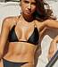 PilyQ swimwear Luxe zwarte triangel bikinitop