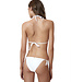 PilyQ swimwear Lace triangle bikini top white