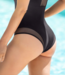 Leonisa swimwear Zwarte dames corrigerend badpak