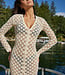 PilyQ swimwear Ivory luxury beach dress