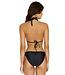PilyQ swimwear Halter bikini top zwart