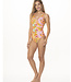 Garotas swimwear Neckholder-Shapewear-Badeanzug