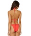 PilyQ swimwear Red triangle bikini top