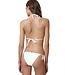 PilyQ swimwear Bas de bikini latin blanc noué sur le côté