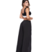 Saman tropical wear Pantaloni da spiaggia neri da donna