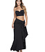 Saman tropical wear Paréo noir pour dames