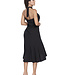 Saman tropical wear Paréo noir pour dames